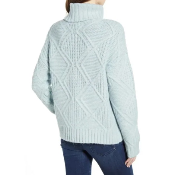 Caslon Chunky Cable Knit Turtleneck Sweater - Picture 2 of 4